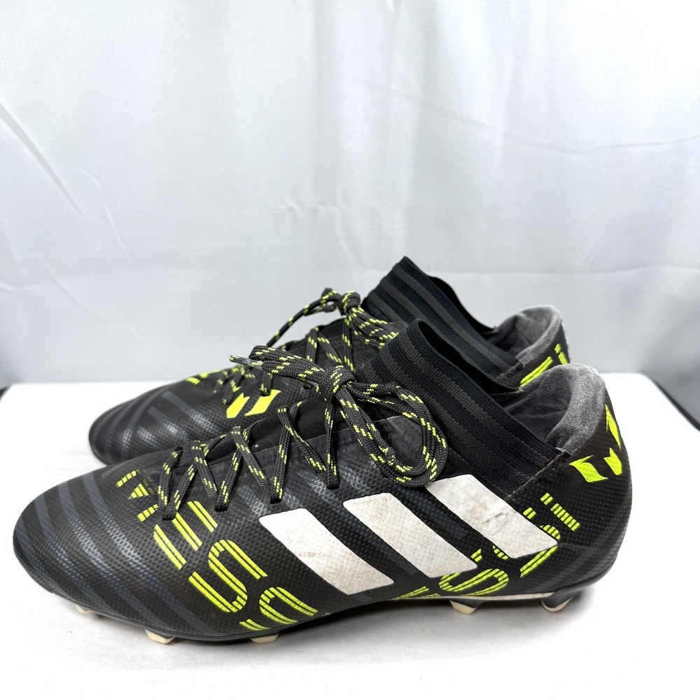Adidas Nemeziz Messi 17.3 FG Soccer Cleats Black Solar Yellow S77198 Mens 7.5